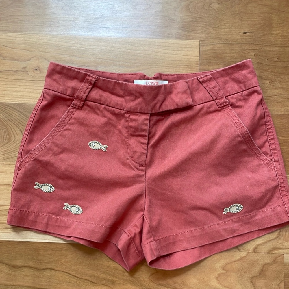 J Crew Studded Fish Shorts